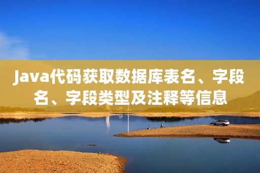 Java代码获取数据库表名、字段名、字段类型及注释等信息