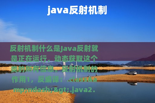 java反射机制
