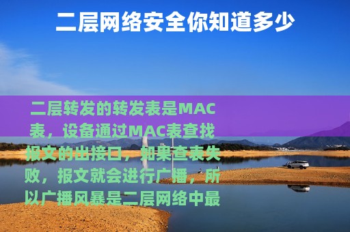 二层网络安全你知道多少