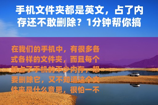 手机文件夹都是英文，占了内存还不敢删除？1分钟帮你搞清楚