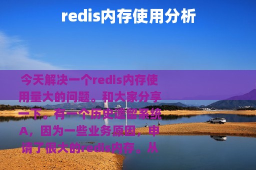 redis内存使用分析