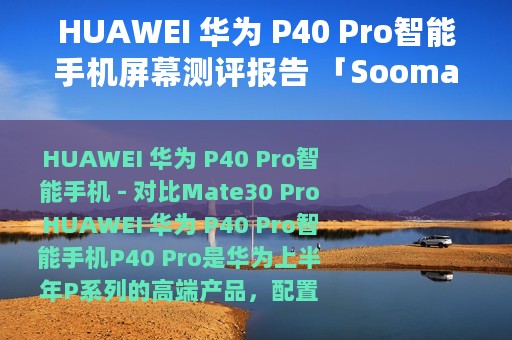 HUAWEI 华为 P40 Pro智能手机屏幕测评报告 「Soomal」