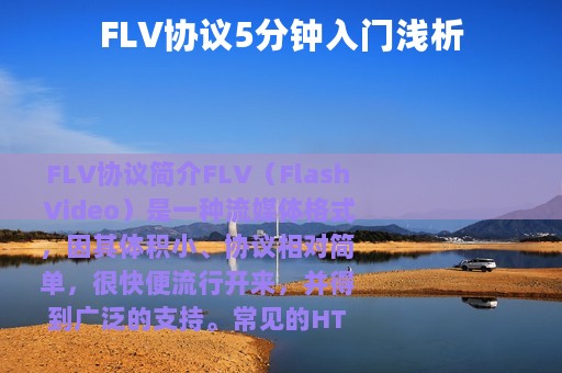 FLV协议5分钟入门浅析