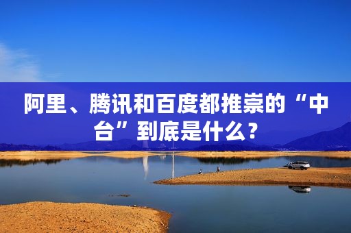 阿里、腾讯和百度都推崇的“中台”到底是什么？