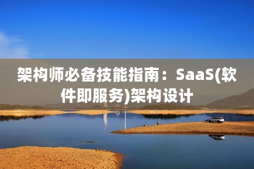 架构师必备技能指南：SaaS(软件即服务)架构设计