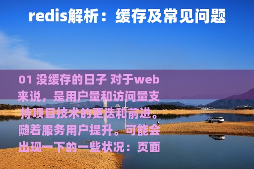 redis解析：缓存及常见问题