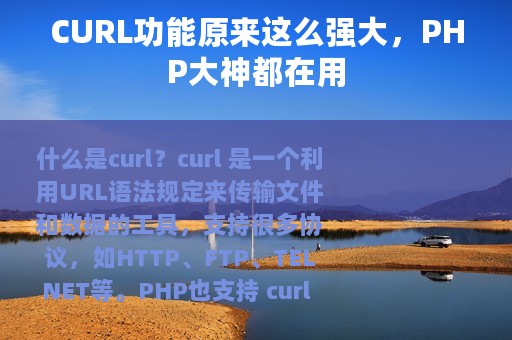CURL功能原来这么强大，PHP大神都在用