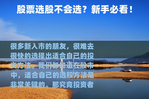 股票选股不会选？新手必看！