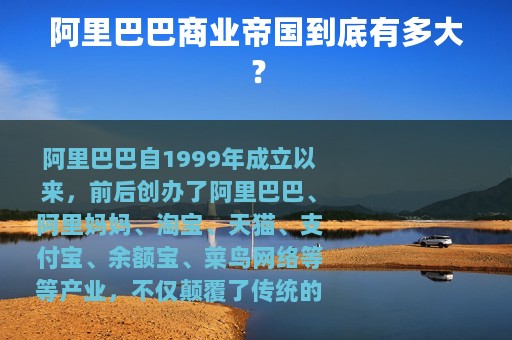 阿里巴巴商业帝国到底有多大？