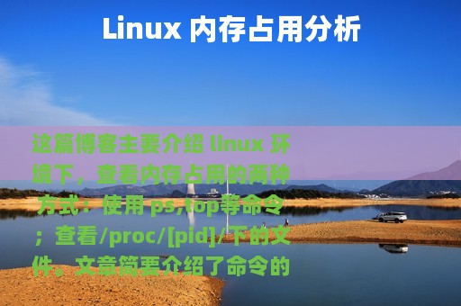 Linux 内存占用分析