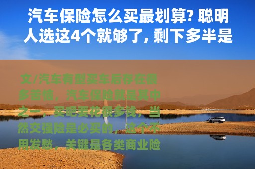 汽车保险怎么买最划算? 聪明人选这4个就够了, 剩下多半是智商税