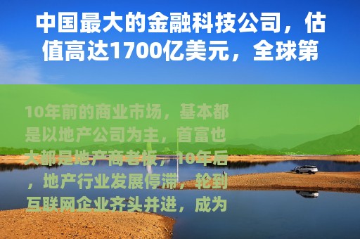 中国最大的金融科技公司，估值高达1700亿美元，全球第一无人超越