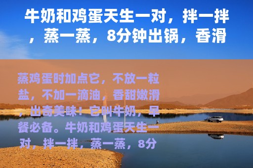 牛奶和鸡蛋天生一对，拌一拌，蒸一蒸，8分钟出锅，香滑鲜美！