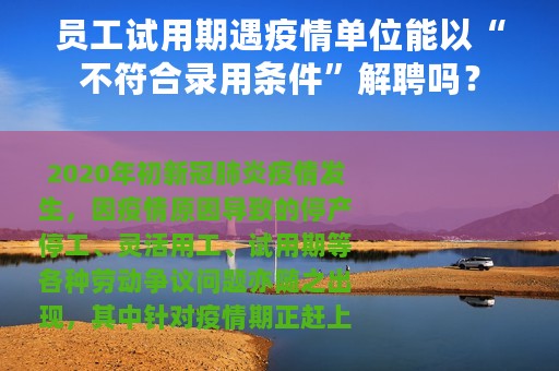 员工试用期遇疫情单位能以“不符合录用条件”解聘吗？