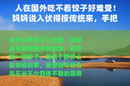 人在国外吃不着饺子好难受！妈妈说入伏得按传统来，手把手教和馅