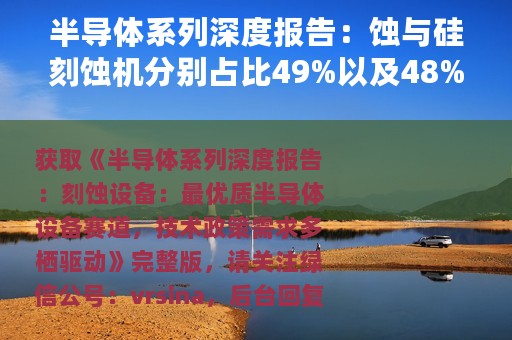 半导体系列深度报告：蚀与硅刻蚀机分别占比49%以及48%（可下载）