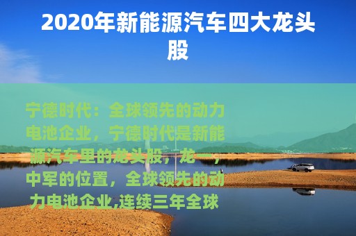 2020年新能源汽车四大龙头股