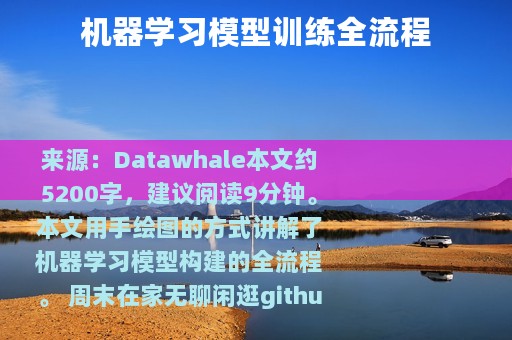 机器学习模型训练全流程