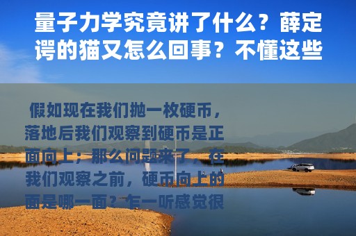 量子力学究竟讲了什么？薛定谔的猫又怎么回事？不懂这些就落后了