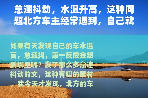 怠速抖动，水温升高，这种问题北方车主经常遇到，自己就能搞定