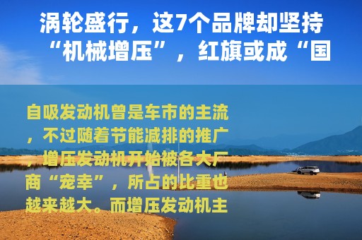 涡轮盛行，这7个品牌却坚持“机械增压”，红旗或成“国产独苗”