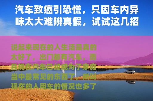 汽车致癌引恐慌，只因车内异味太大难辨真假，试试这几招去掉异味