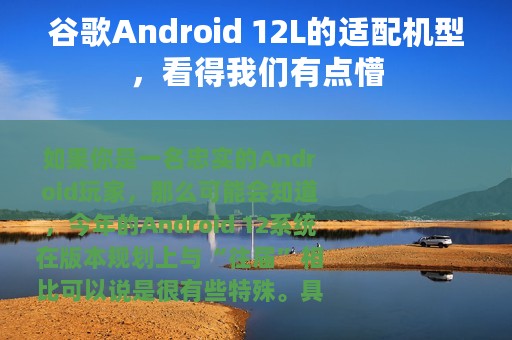 谷歌Android 12L的适配机型，看得我们有点懵