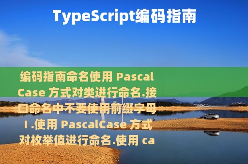 TypeScript编码指南