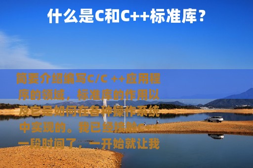 什么是C和C++标准库？