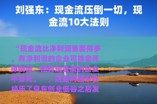 刘强东：现金流压倒一切，现金流10大法则