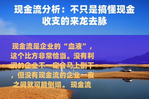 现金流分析：不只是搞懂现金收支的来龙去脉