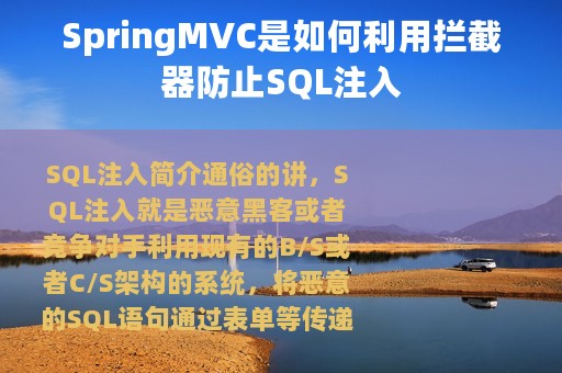 SpringMVC是如何利用拦截器防止SQL注入