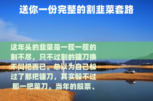 送你一份完整的割韭菜套路