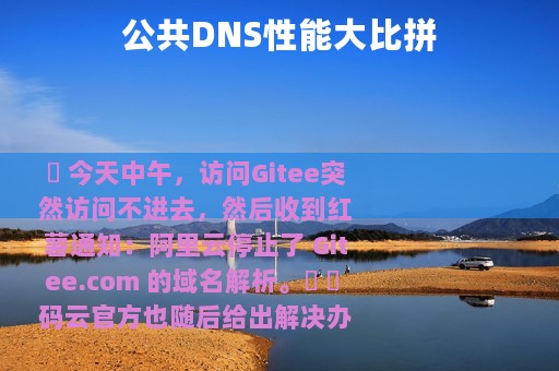公共DNS性能大比拼