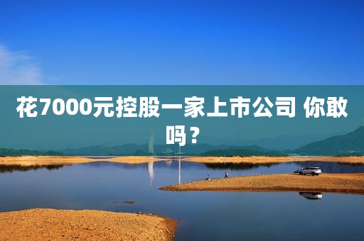 花7000元控股一家上市公司 你敢吗？