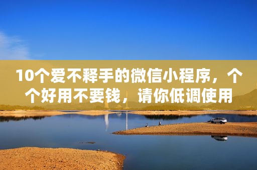 10个爱不释手的微信小程序，个个好用不要钱，请你低调使用