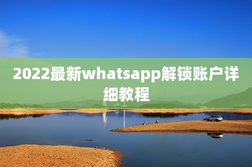 2022最新whatsapp解锁账户详细教程