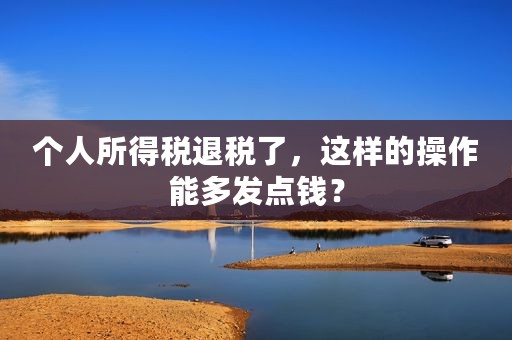 个人所得税退税了，这样的操作能多发点钱？