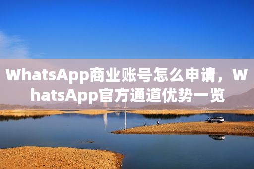 WhatsApp商业账号怎么申请，WhatsApp官方通道优势一览