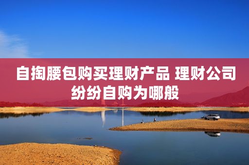 自掏腰包购买理财产品 理财公司纷纷自购为哪般