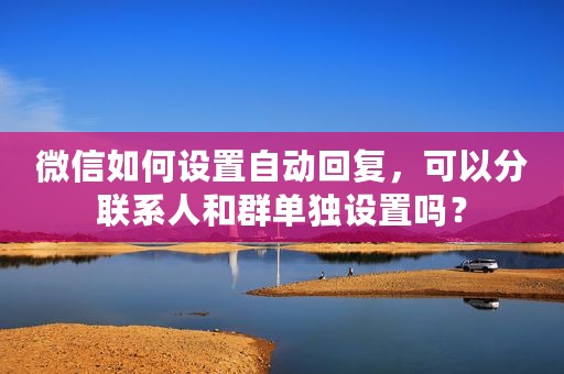 微信如何设置自动回复，可以分联系人和群单独设置吗？