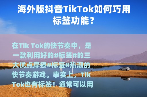 海外版抖音TikTok如何巧用标签功能？