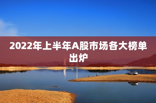 2022年上半年A股市场各大榜单出炉
