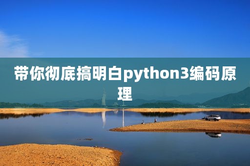 带你彻底搞明白python3编码原理