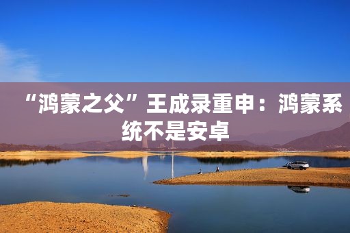“鸿蒙之父”王成录重申：鸿蒙系统不是安卓