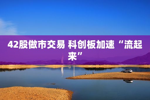 42股做市交易 科创板加速“流起来”