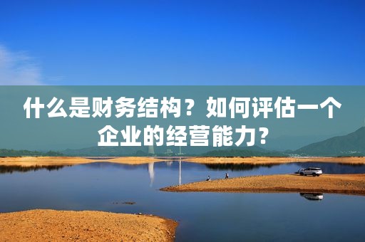 什么是财务结构？如何评估一个企业的经营能力？