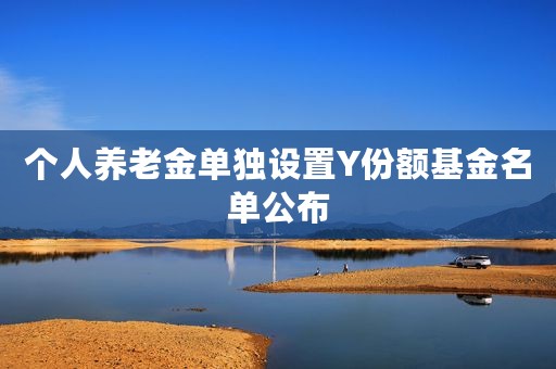 个人养老金单独设置Y份额基金名单公布