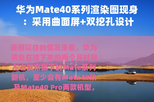 华为Mate40系列渲染图现身：采用曲面屏+双挖孔设计