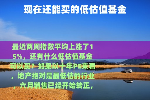 现在还能买的低估值基金